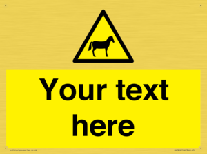 Custom warning horses